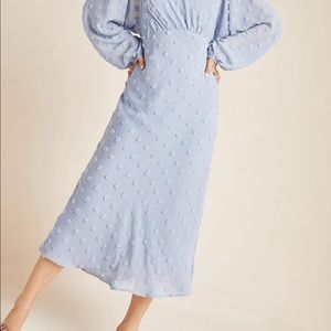 Anthropologie Michaela Textured Midi Dress